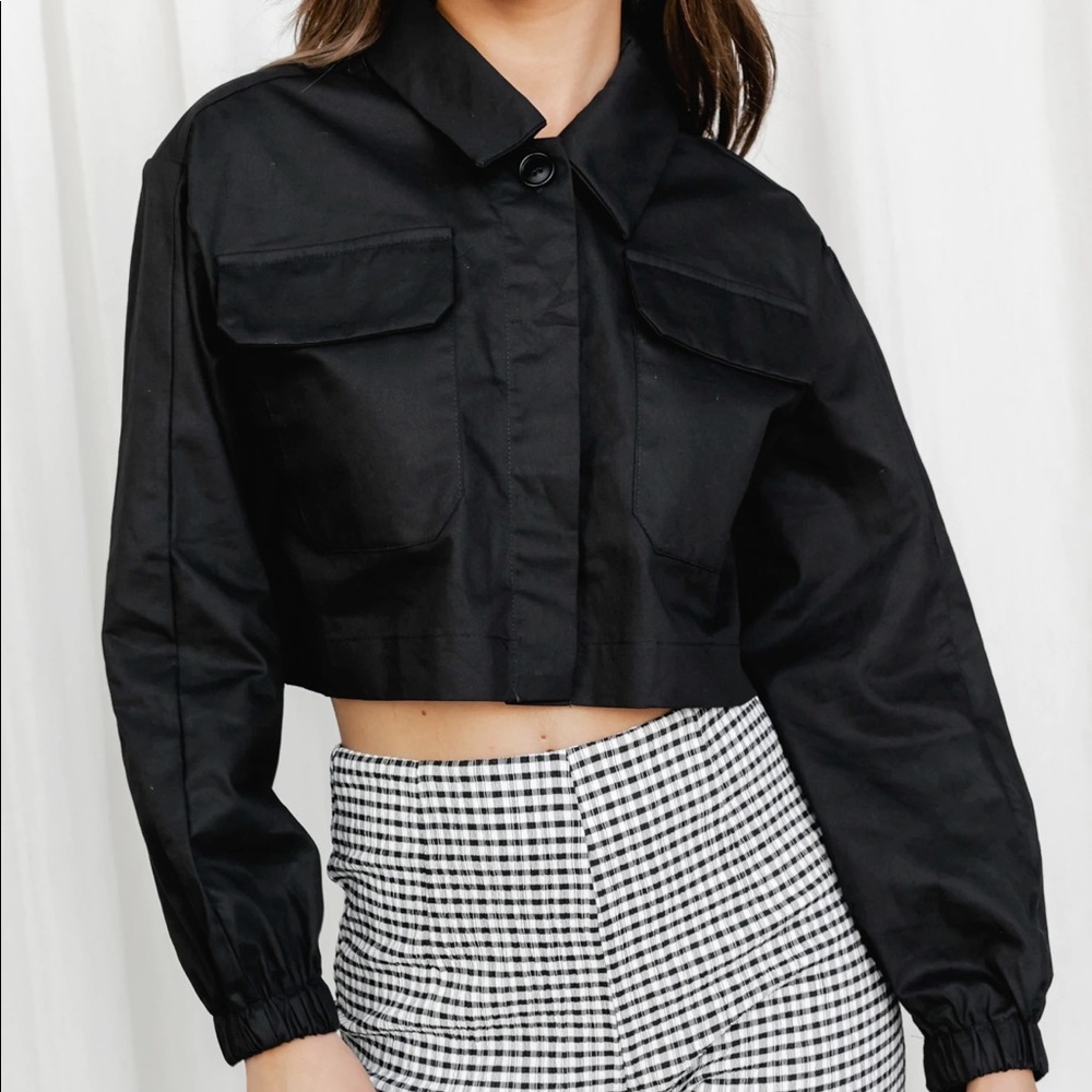 LIONESS Le Deux Crop Jacket